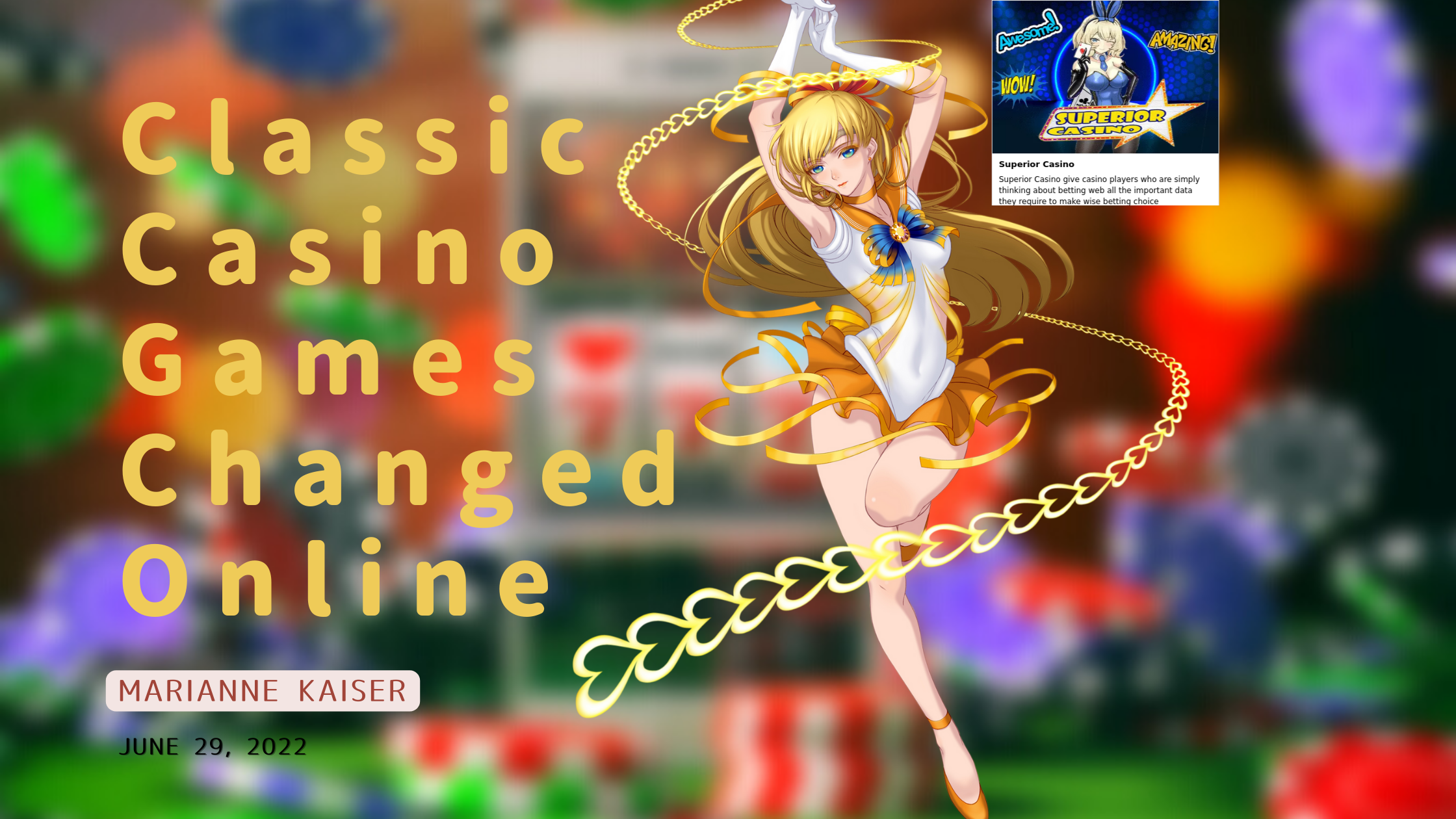 Classic Casino Games Changed Online